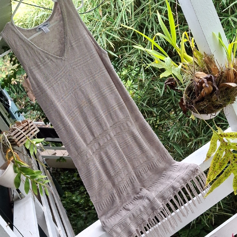 Tommy Bahama Beige Knit Midi dress